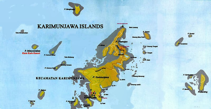 Peta Pulau Karimunjawa